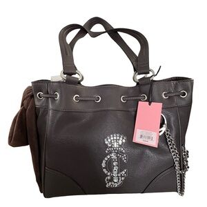 Juicy Couture Juicy Crown Brown Tote Bag